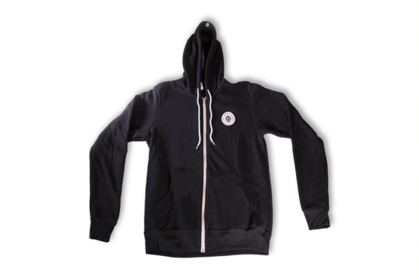 Zip Up Hop Hoodie - Black